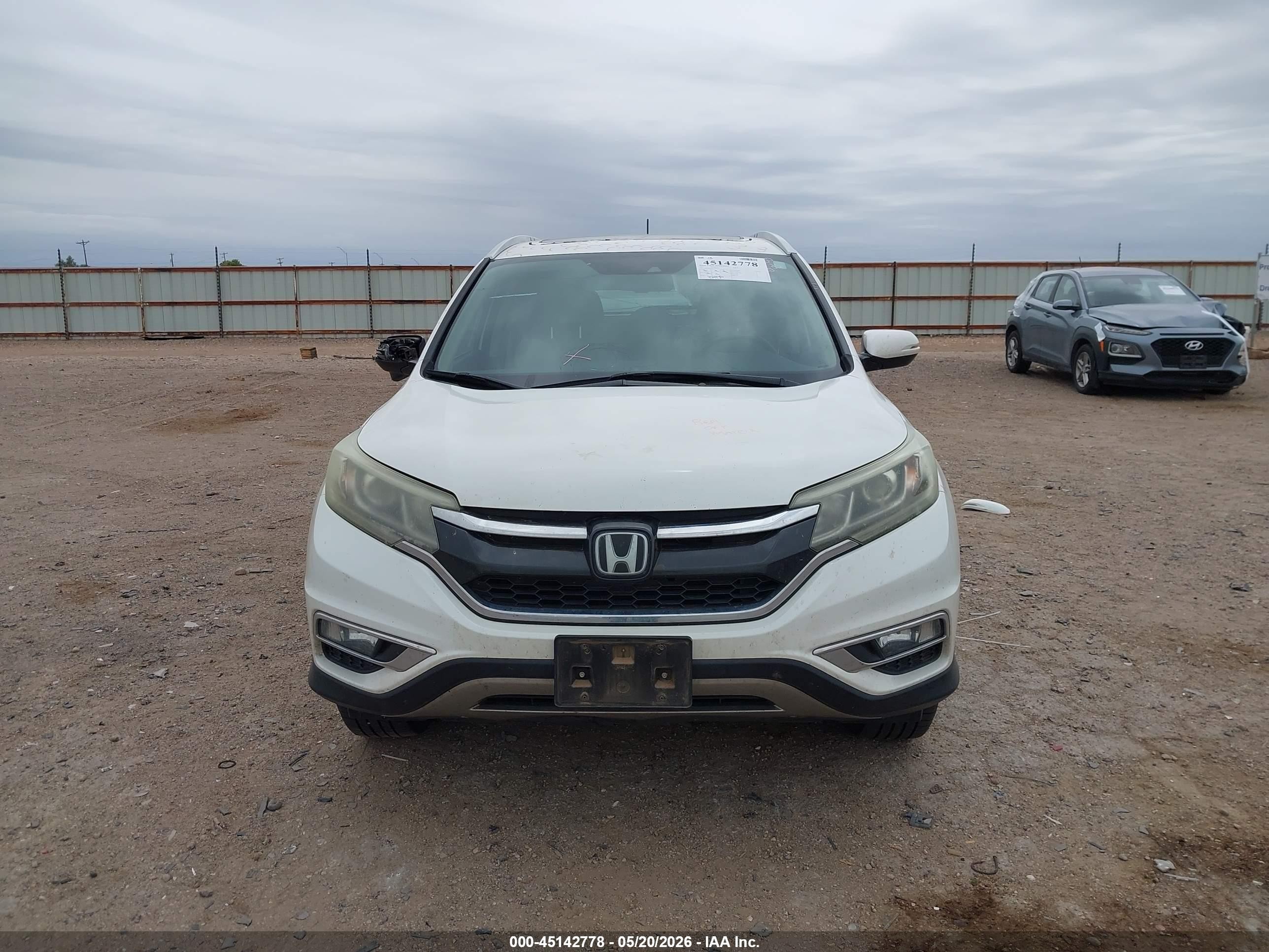 2015 Honda Cr-v Touring Белый vin: 5J6RM4H96FL128914