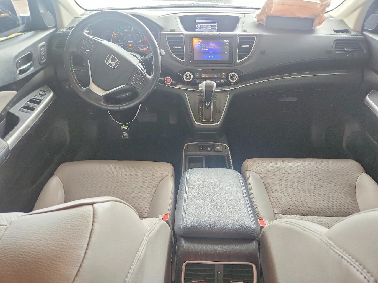 2015 Honda Cr-v Touring Red vin: 5J6RM4H97FL034850