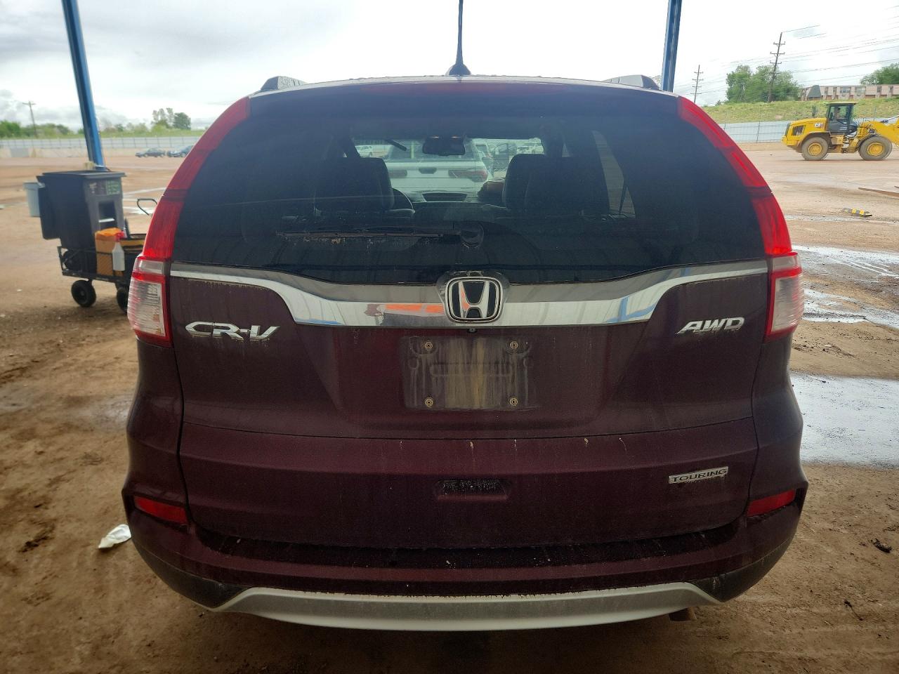 2015 Honda Cr-v Touring Red vin: 5J6RM4H97FL034850