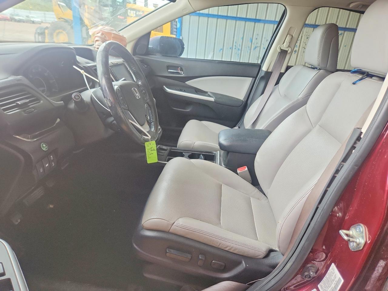 2015 Honda Cr-v Touring Red vin: 5J6RM4H97FL034850