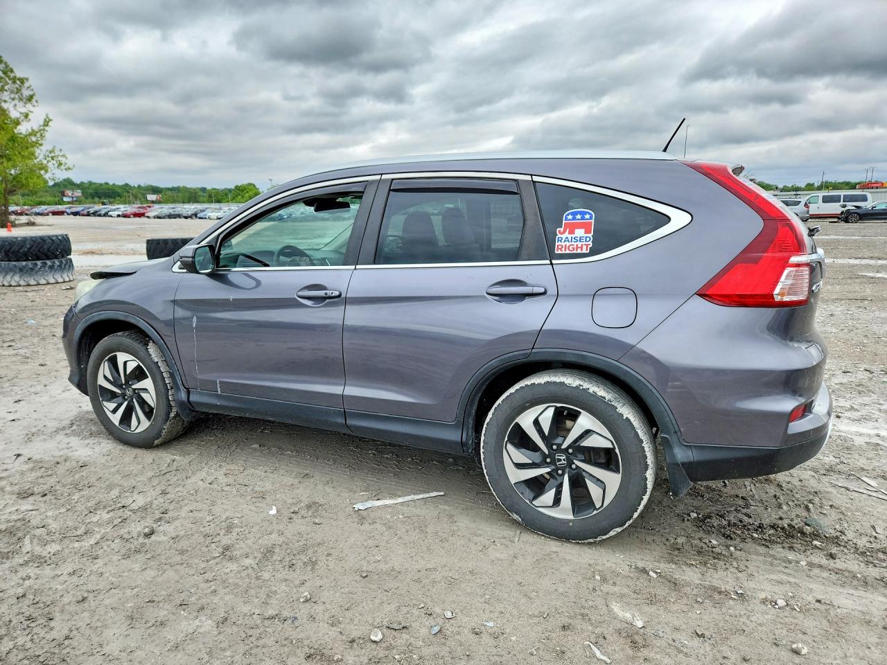 2015 Honda Cr-v Touring Серый vin: 5J6RM4H97FL064818