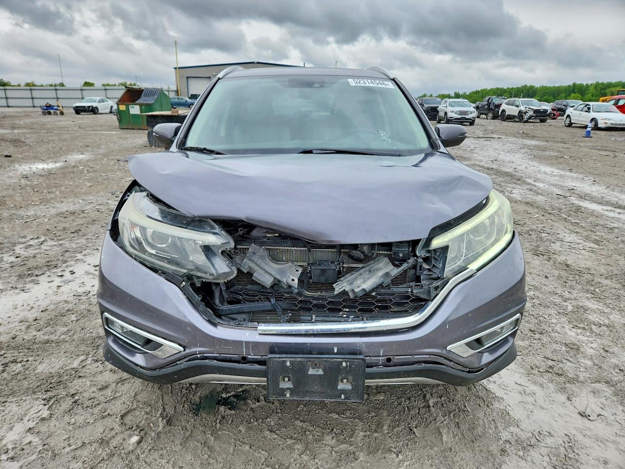 2015 Honda Cr-v Touring Серый vin: 5J6RM4H97FL064818