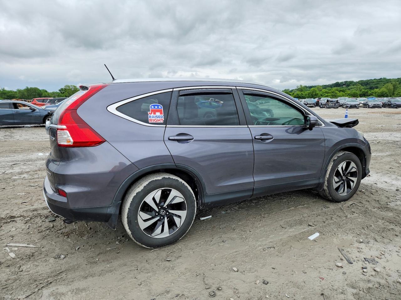 2015 Honda Cr-v Touring Серый vin: 5J6RM4H97FL064818