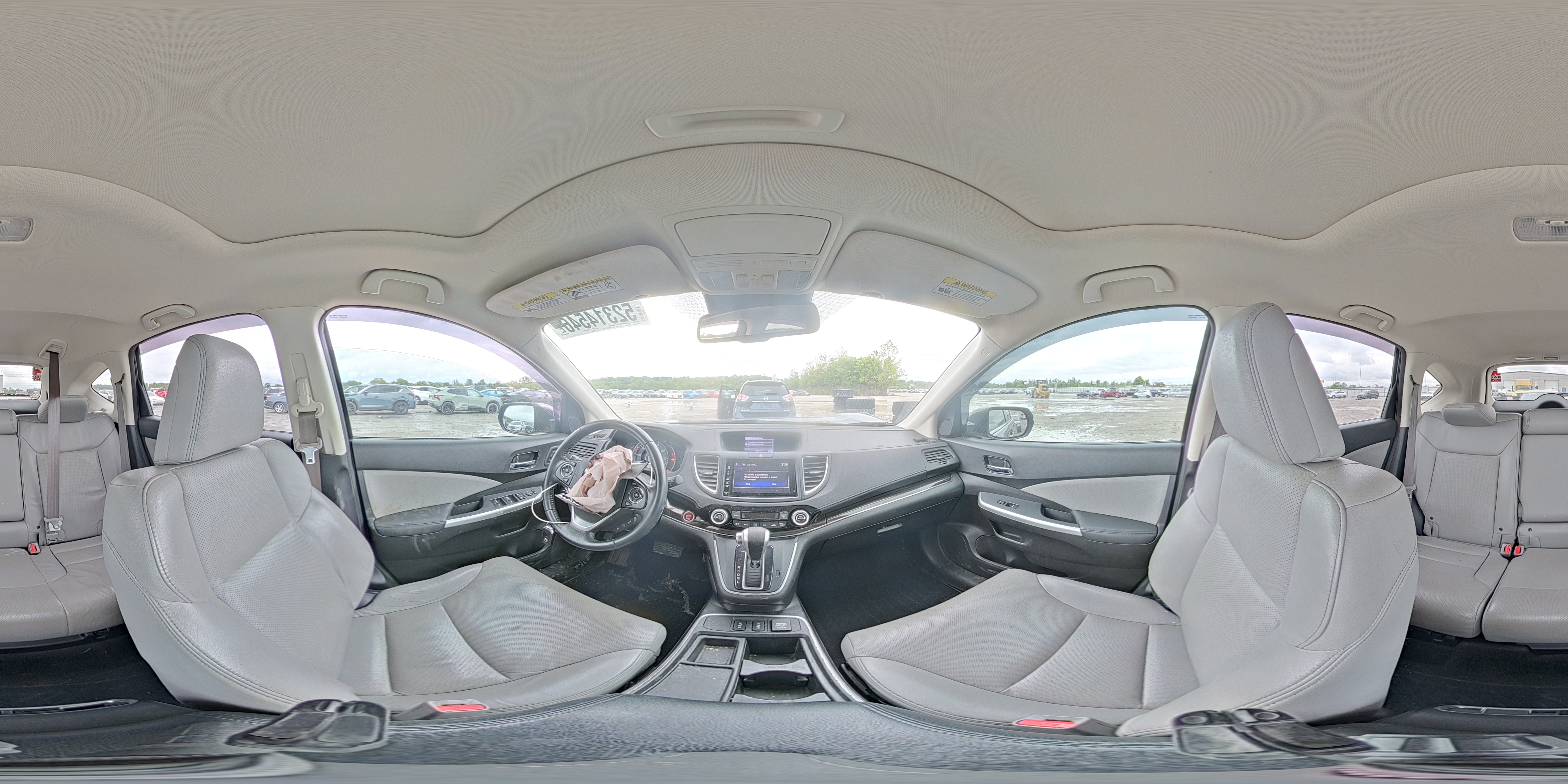 2015 Honda Cr-v Touring Серый vin: 5J6RM4H97FL064818