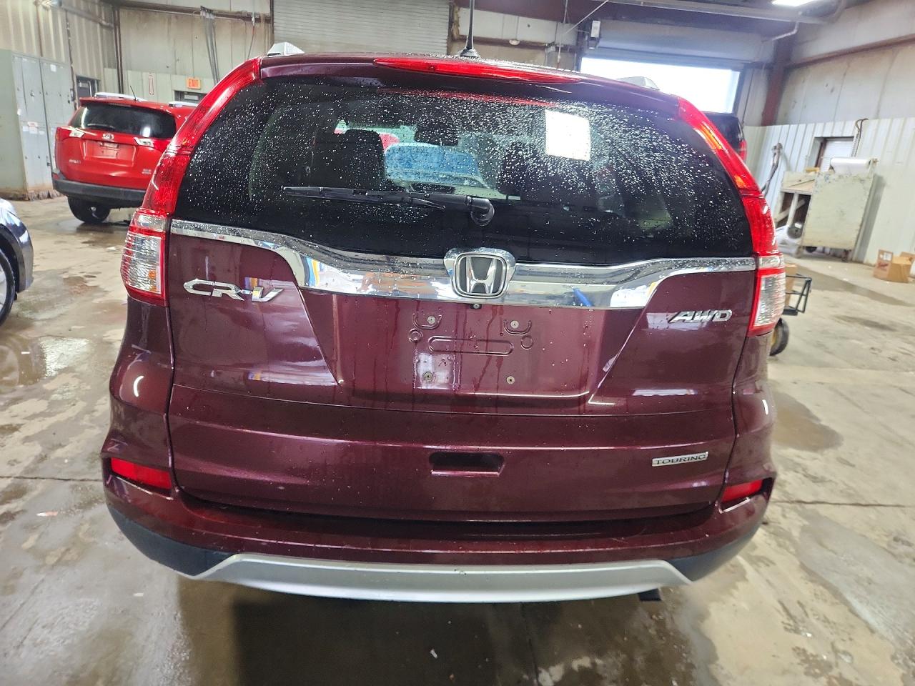 2015 Honda Cr-v Touring Maroon vin: 5J6RM4H97FL066004