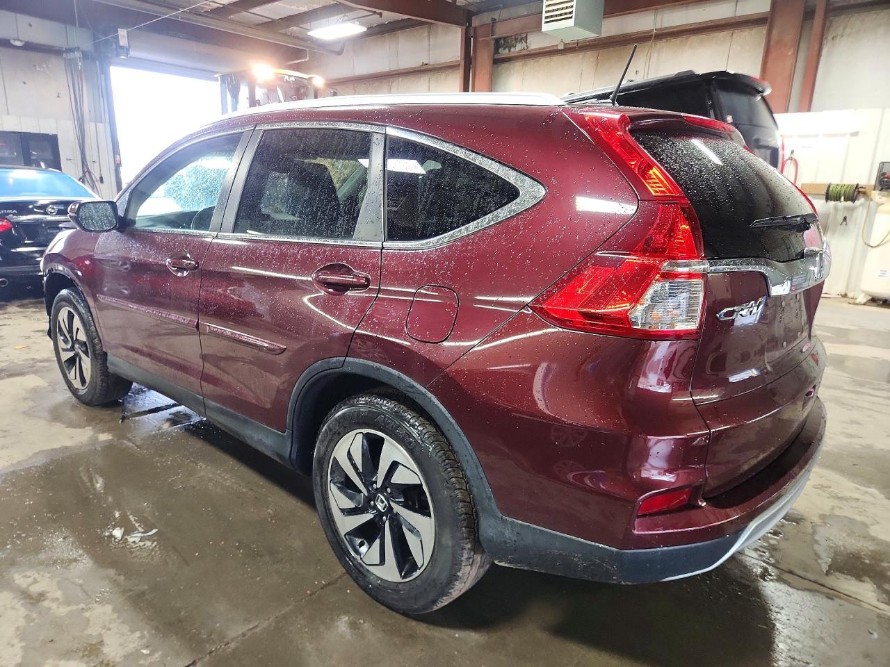 2015 Honda Cr-v Touring Maroon vin: 5J6RM4H97FL066004