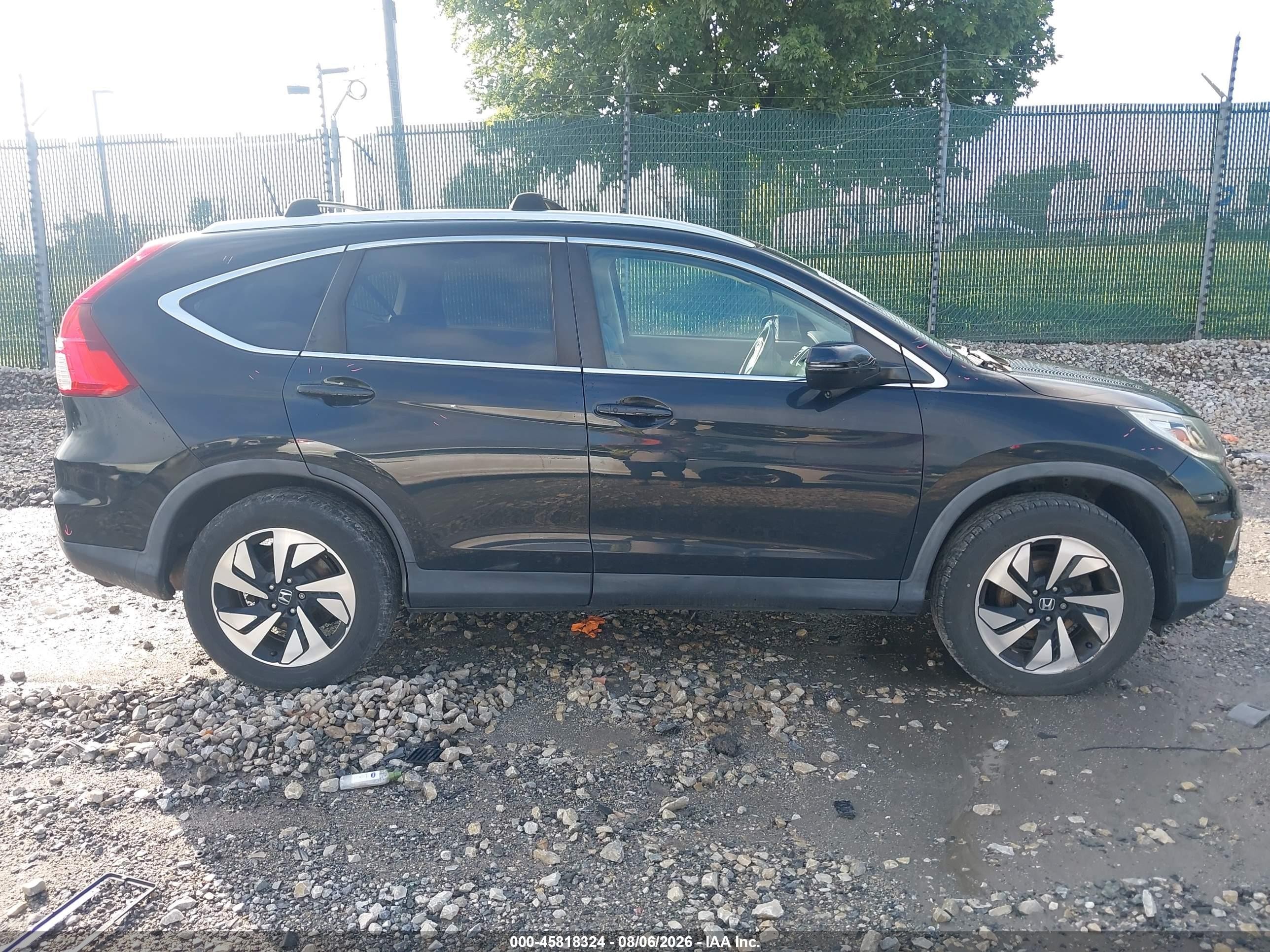 2015 Honda Cr-v Touring Black vin: 5J6RM4H97FL072708