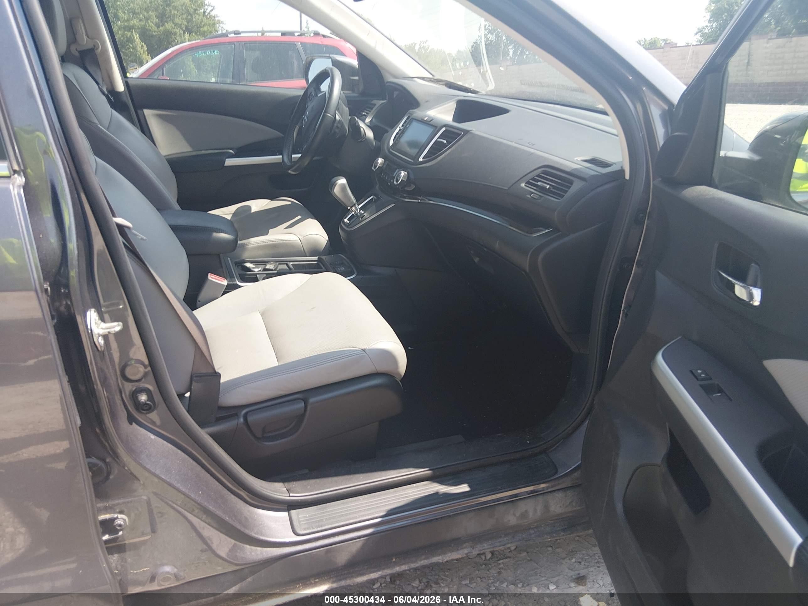 2015 Honda Cr-v Touring Серый vin: 5J6RM4H97FL111913