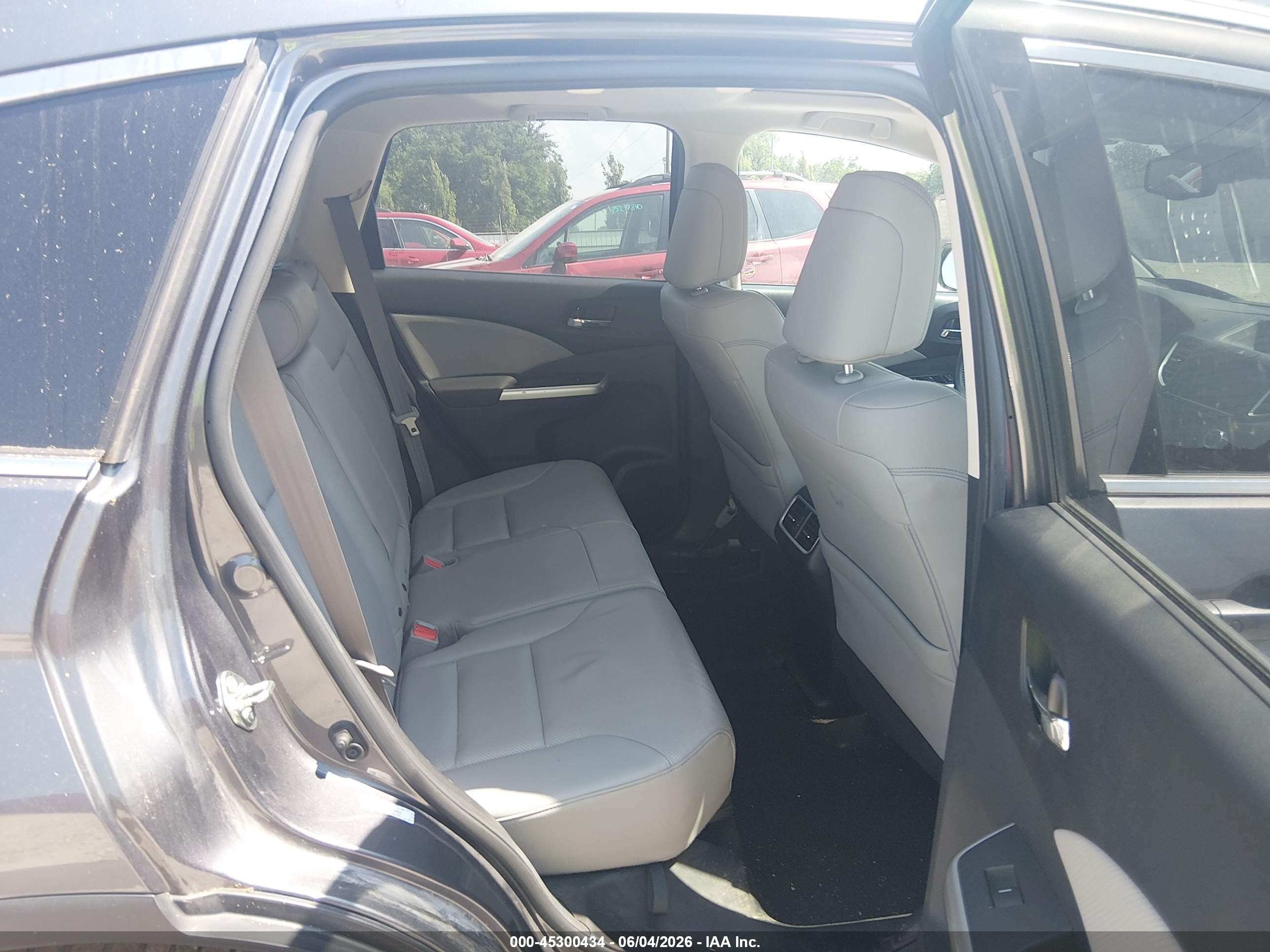 2015 Honda Cr-v Touring Серый vin: 5J6RM4H97FL111913