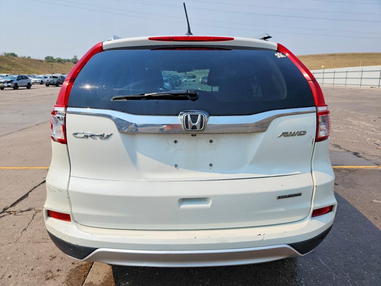 2015 Honda Cr-v Touring Белый vin: 5J6RM4H97FL123673