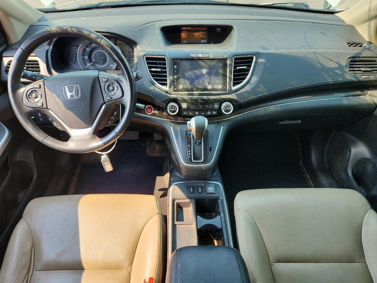 2015 Honda Cr-v Touring Белый vin: 5J6RM4H97FL123673