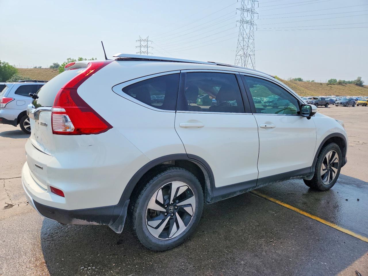 2015 Honda Cr-v Touring Белый vin: 5J6RM4H97FL123673