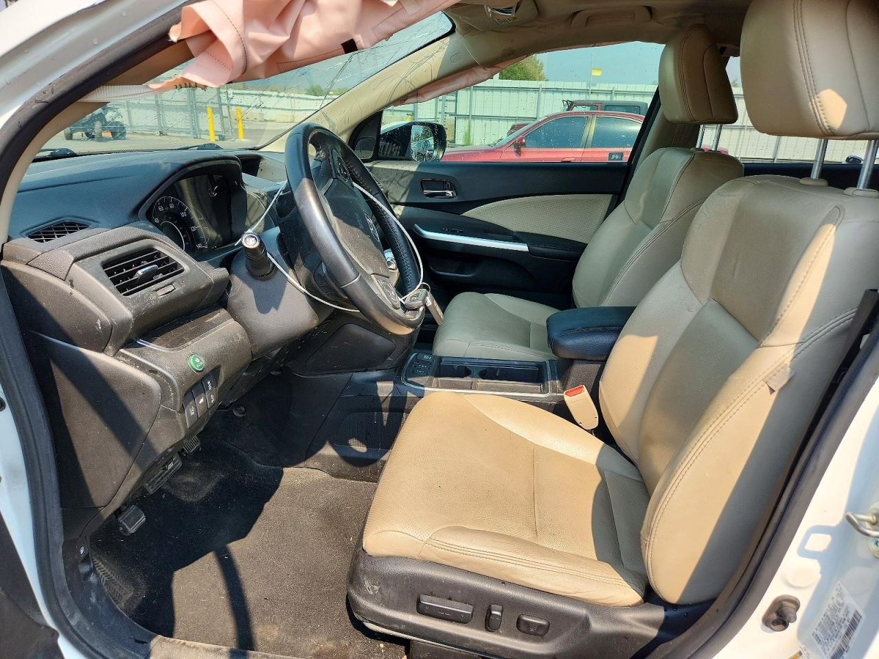 2015 Honda Cr-v Touring Белый vin: 5J6RM4H97FL123673