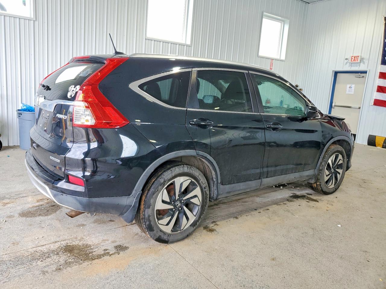 2015 Honda Cr-v Touring Black vin: 5J6RM4H97FL127299