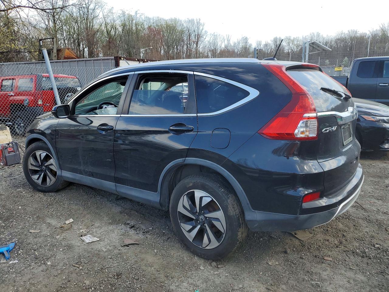 2015 Honda Cr-v Touring Black vin: 5J6RM4H97FL132275