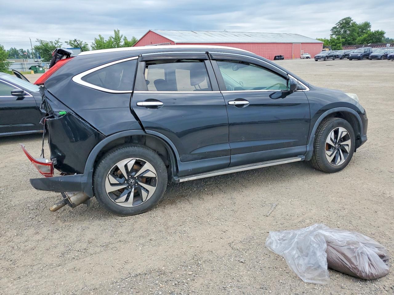 2015 Honda Cr-v Touring Black vin: 5J6RM4H97FL805260