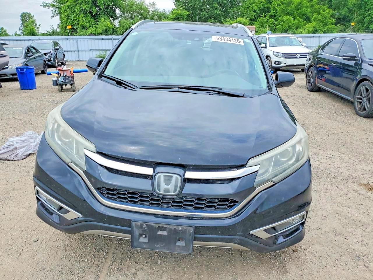 2015 Honda Cr-v Touring Black vin: 5J6RM4H97FL805260