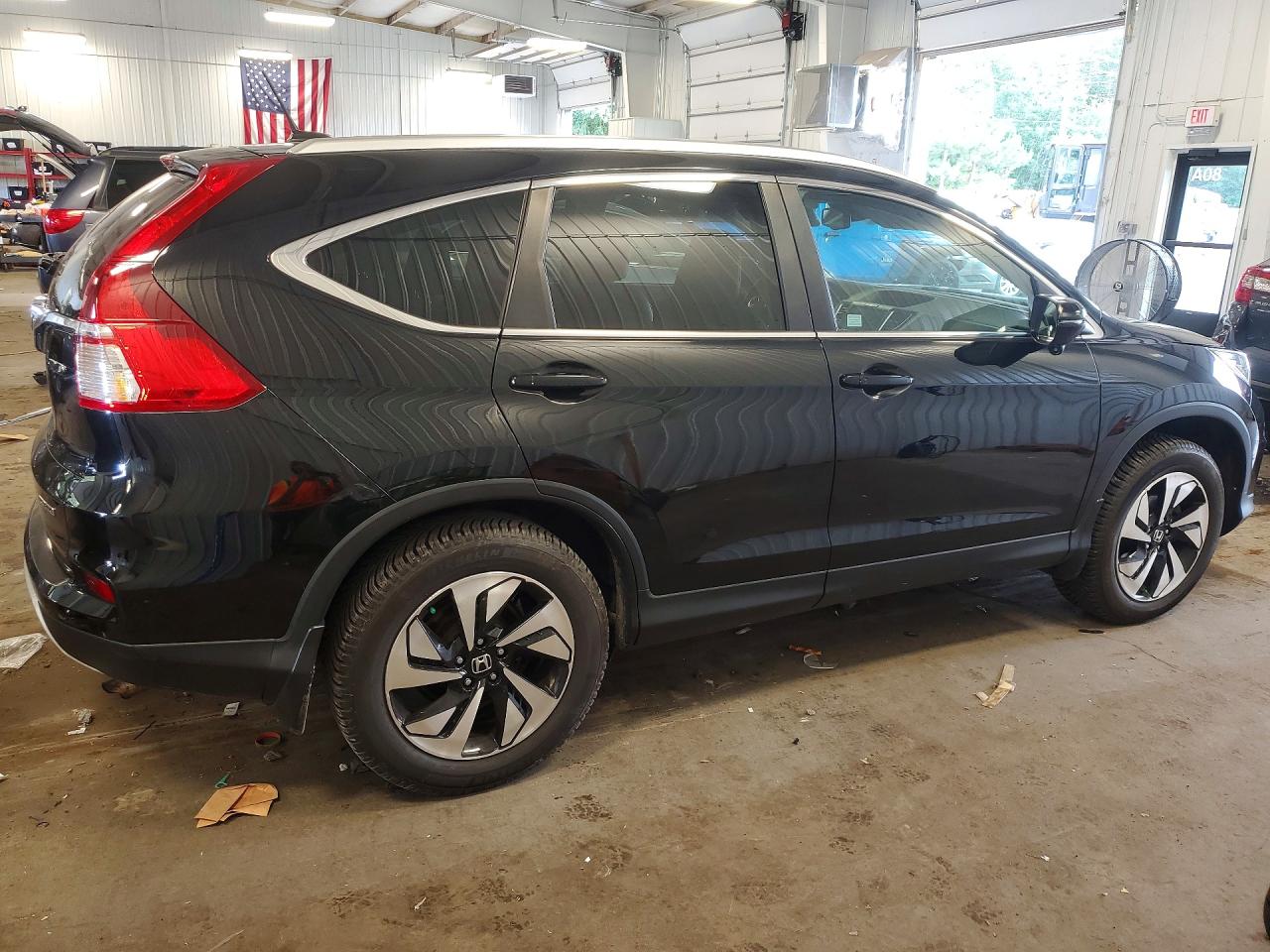 2015 Honda Cr-v Touring Black vin: 5J6RM4H98FL016423