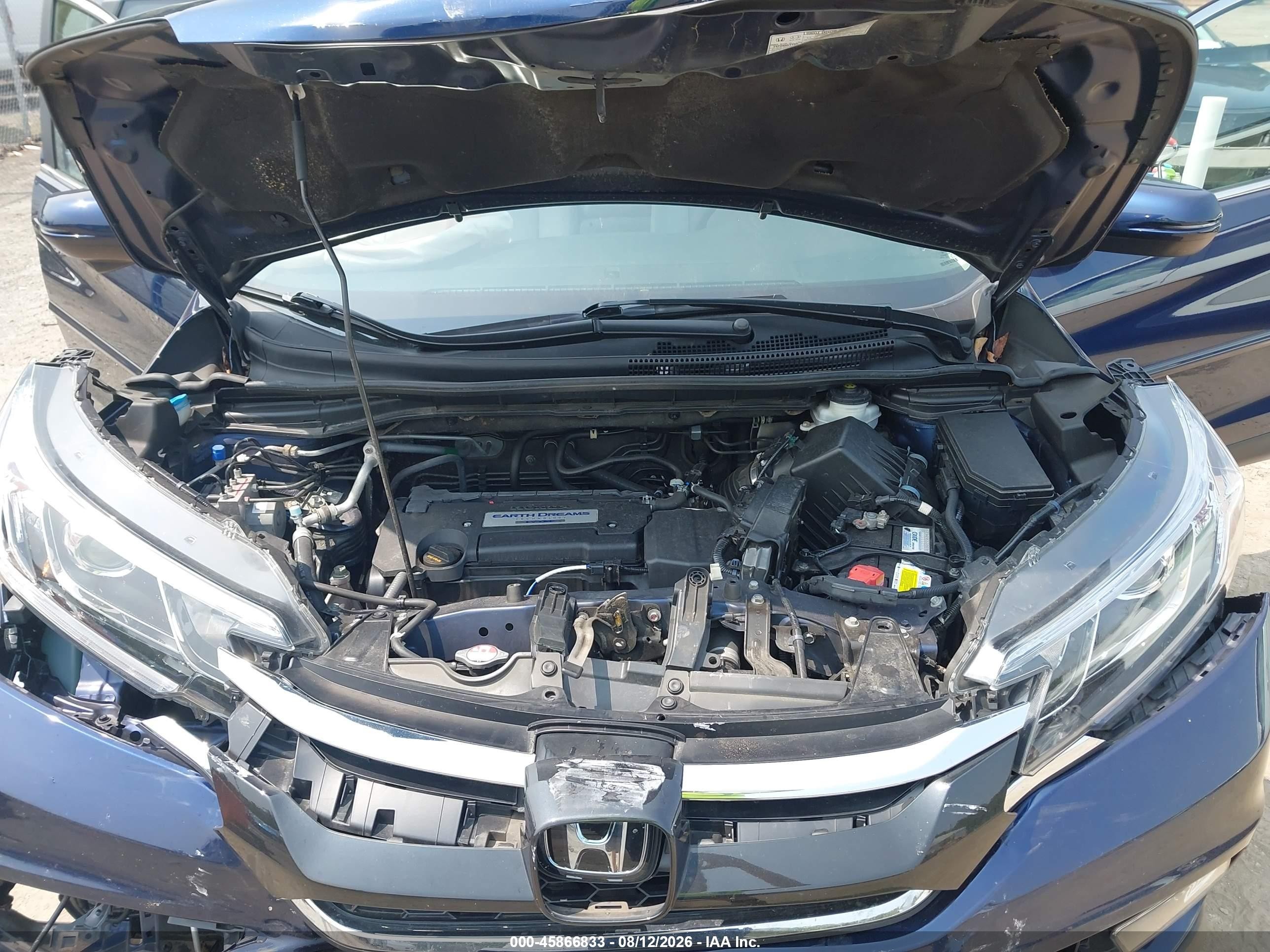 2015 Honda Cr-v Touring Blue vin: 5J6RM4H98FL026031