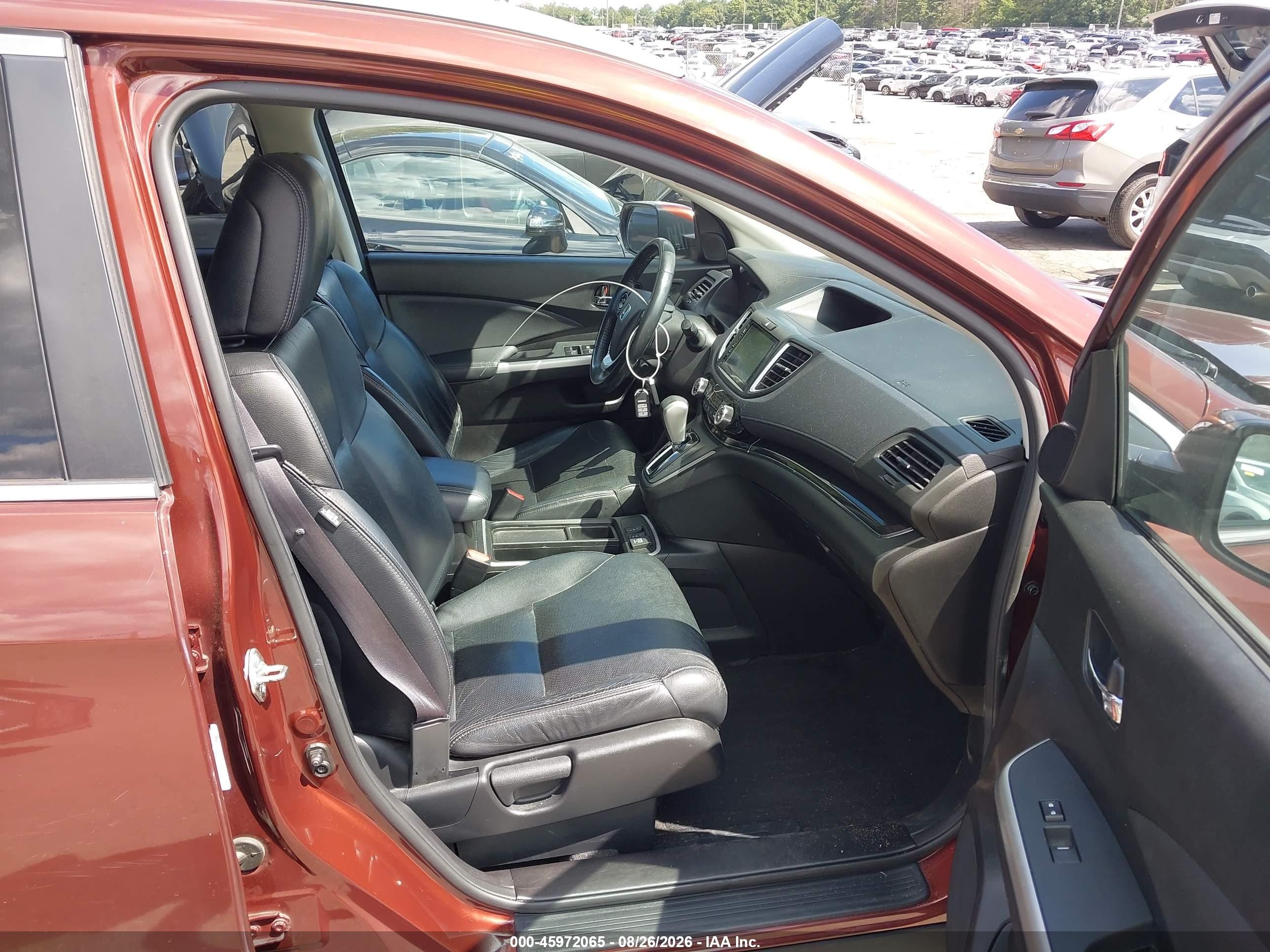 2015 Honda Cr-v Touring Orange vin: 5J6RM4H98FL033769