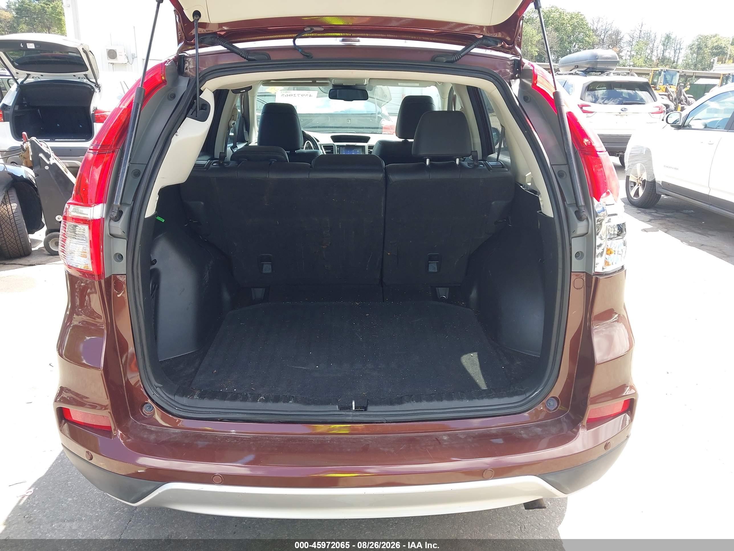 2015 Honda Cr-v Touring Orange vin: 5J6RM4H98FL033769