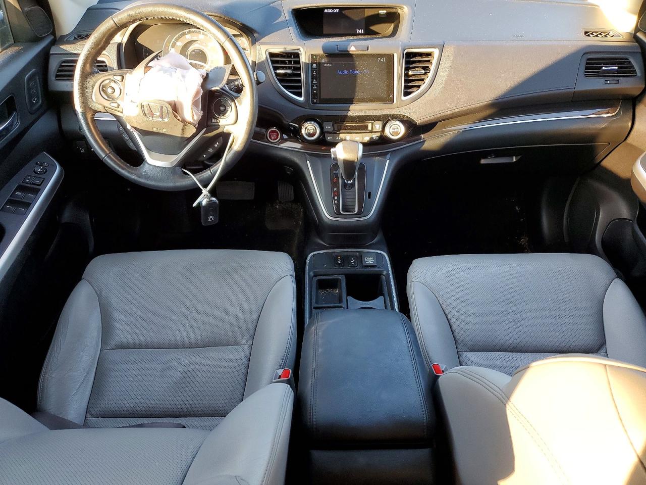 2015 Honda Cr-v Touring Blue vin: 5J6RM4H98FL035974