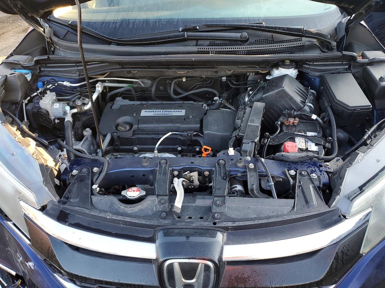 2015 Honda Cr-v Touring Blue vin: 5J6RM4H98FL035974