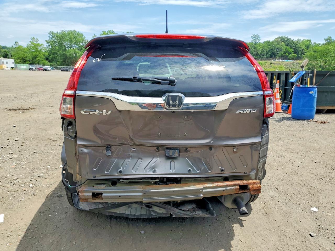 2015 Honda Cr-v Touring Gray vin: 5J6RM4H98FL041905