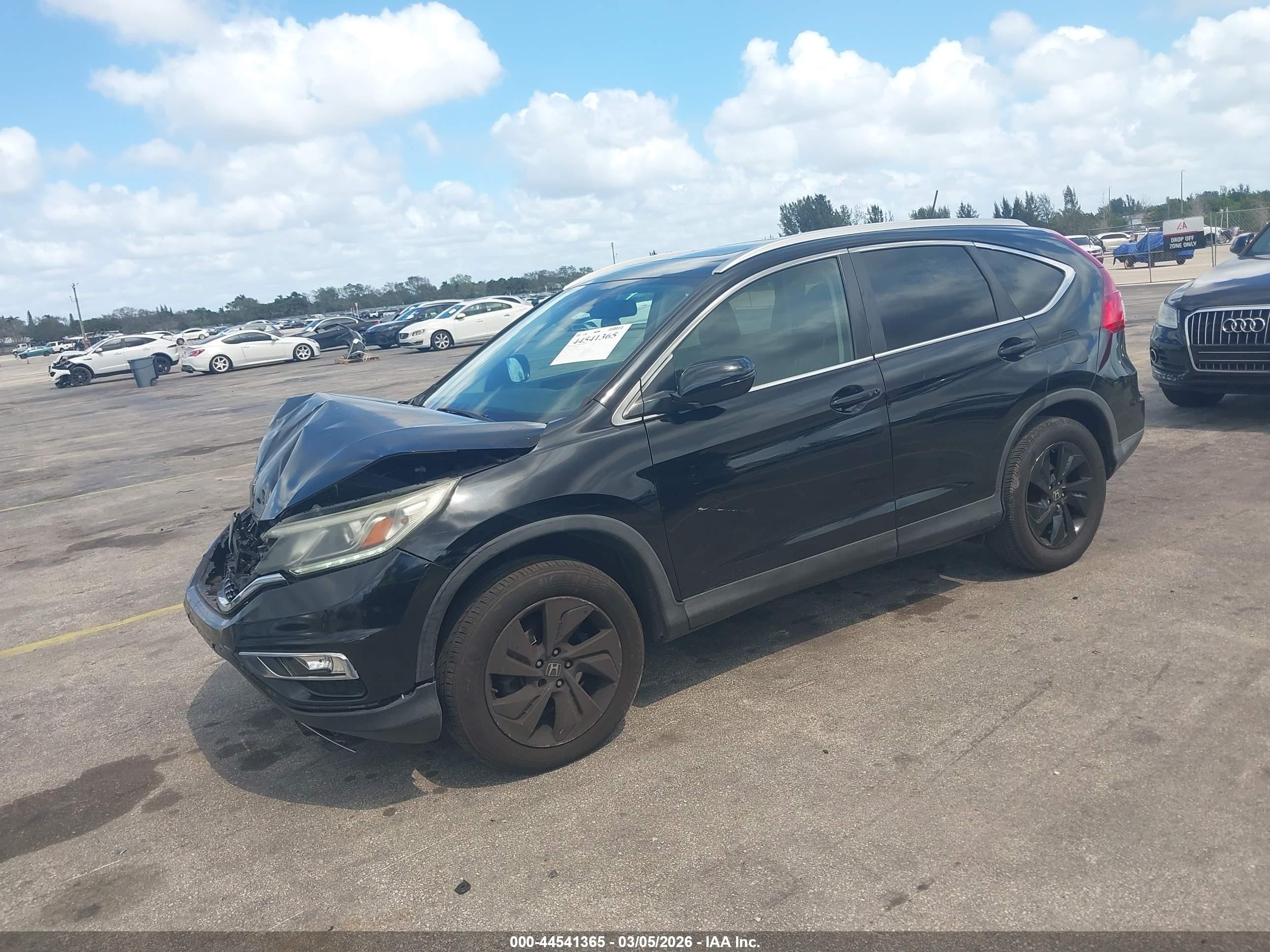 2015 Honda Cr-v Touring Black vin: 5J6RM4H98FL079022