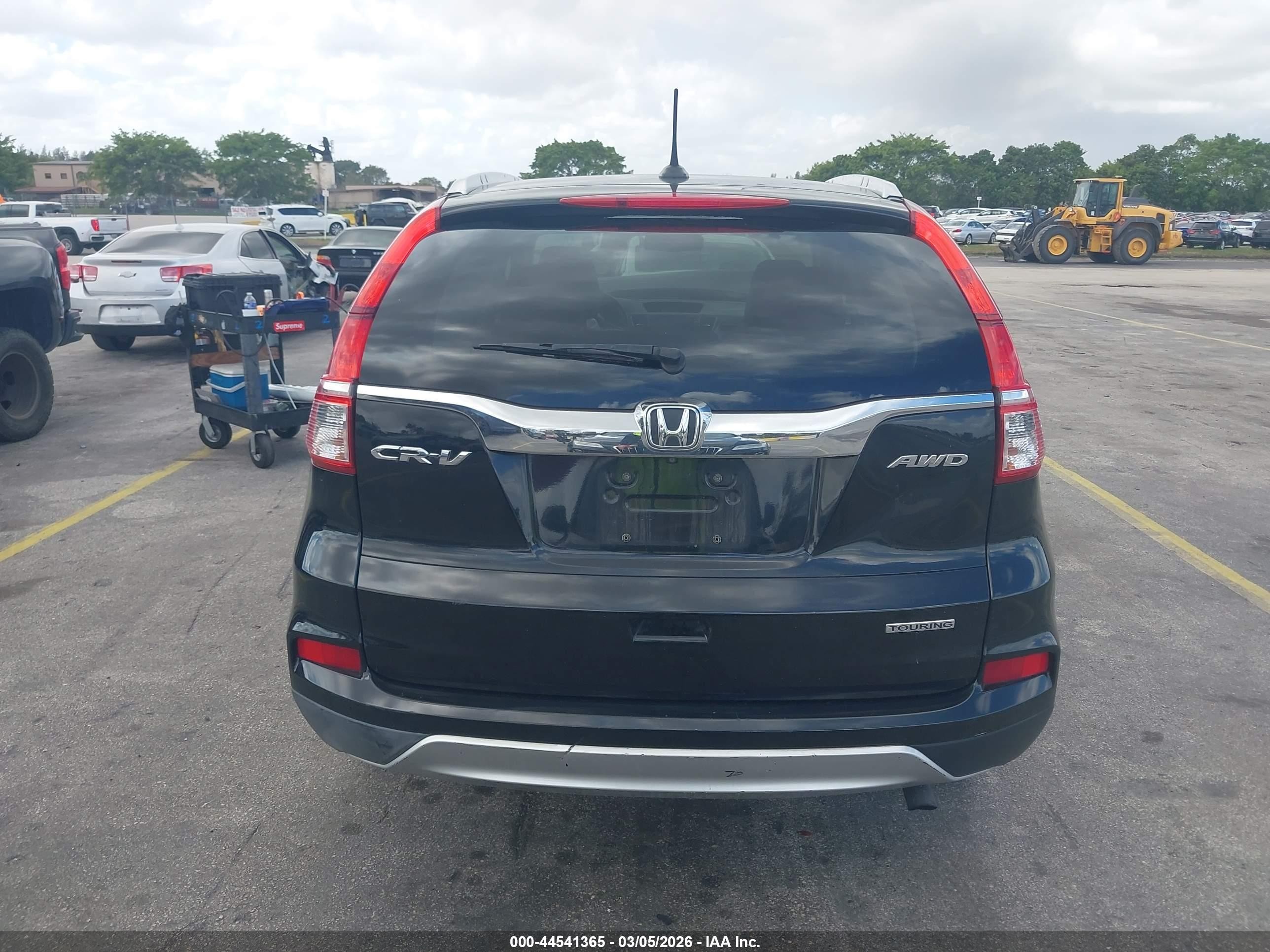 2015 Honda Cr-v Touring Black vin: 5J6RM4H98FL079022