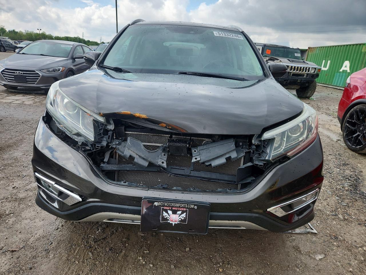 2015 Honda Cr-v Touring Black vin: 5J6RM4H98FL097181