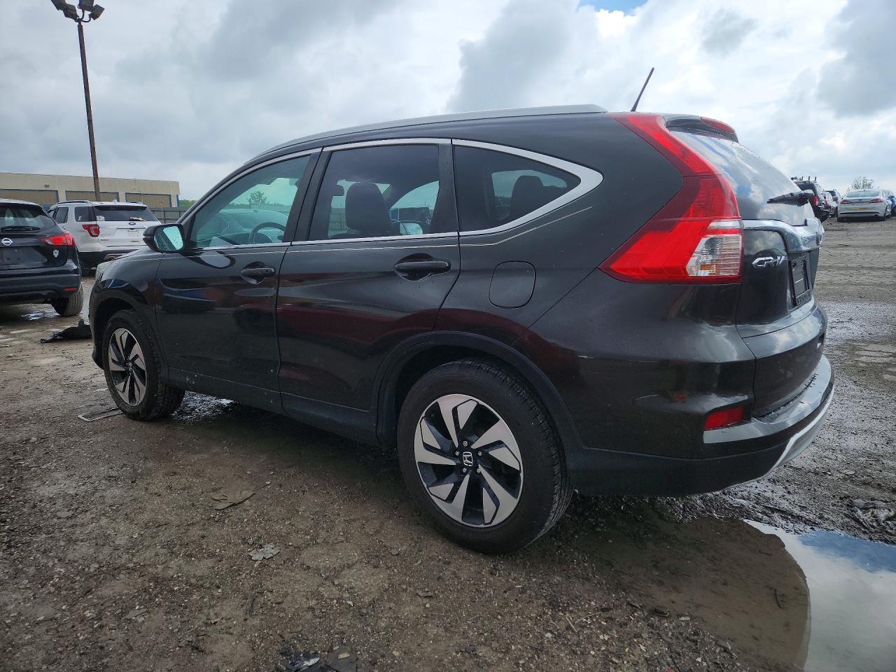2015 Honda Cr-v Touring Black vin: 5J6RM4H98FL097181