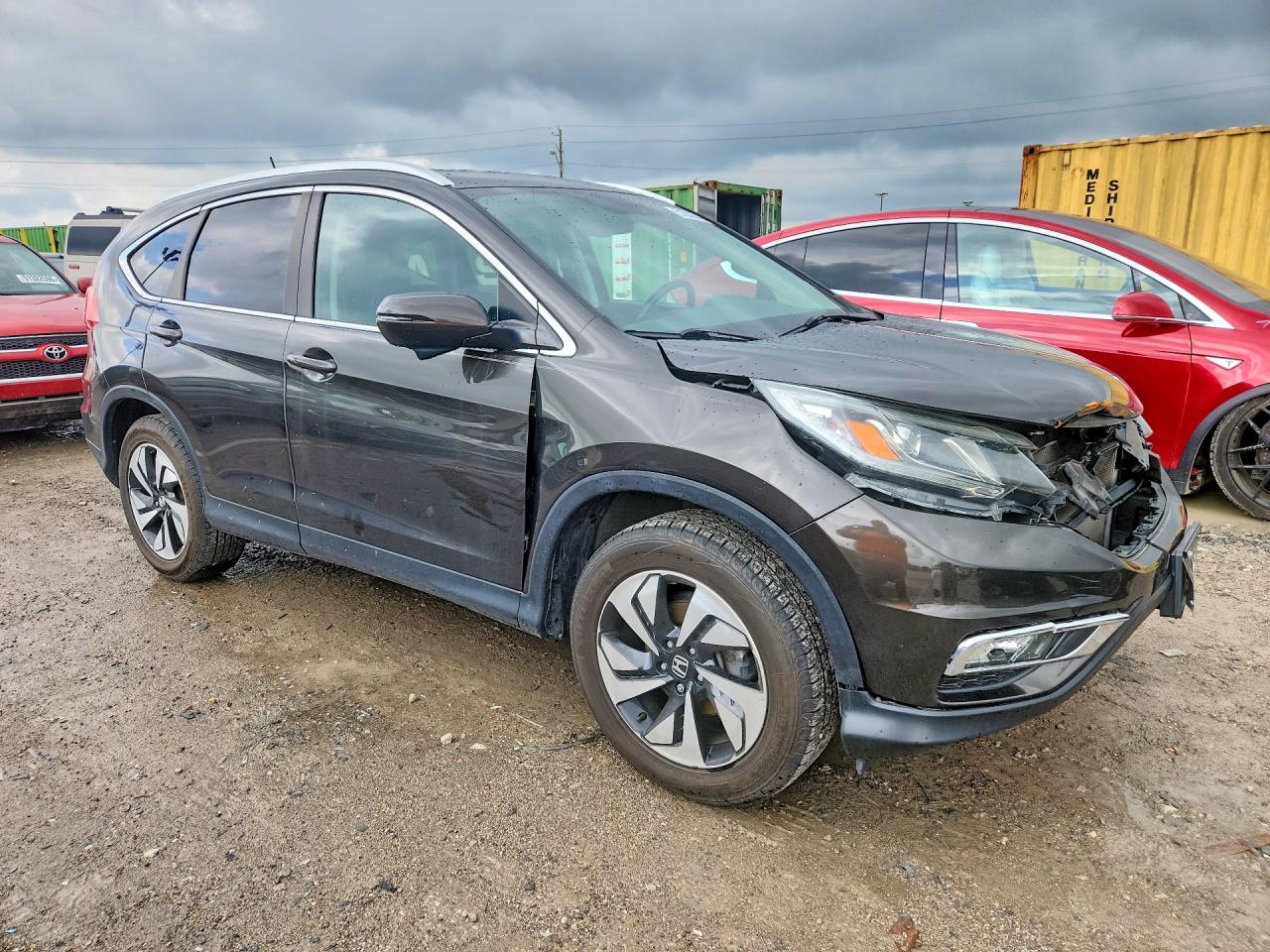 2015 Honda Cr-v Touring Black vin: 5J6RM4H98FL097181