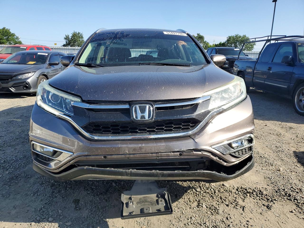 2016 Honda Cr-v Touring Gray vin: 5J6RM4H98GL006251