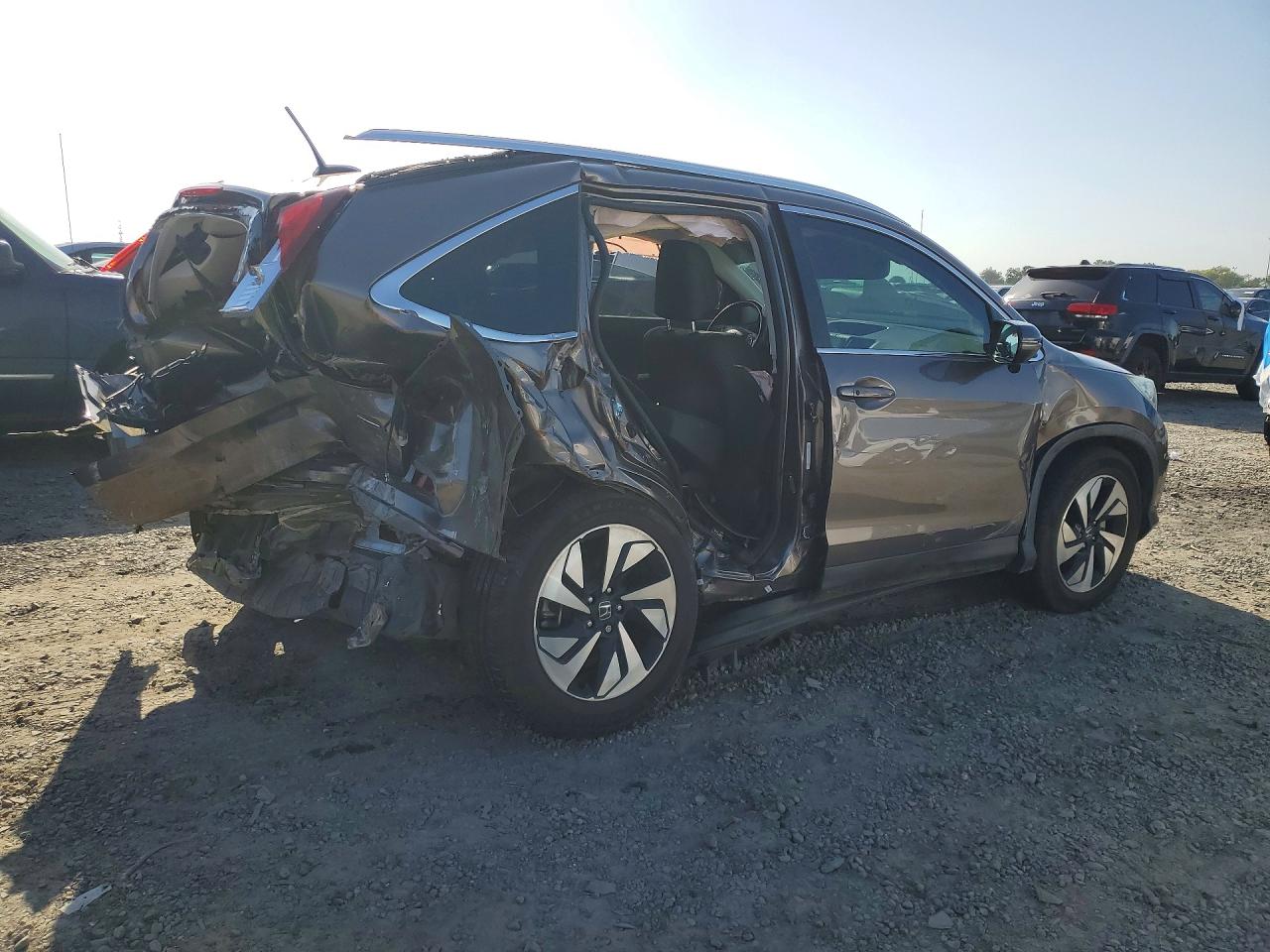 2016 Honda Cr-v Touring Gray vin: 5J6RM4H98GL006251