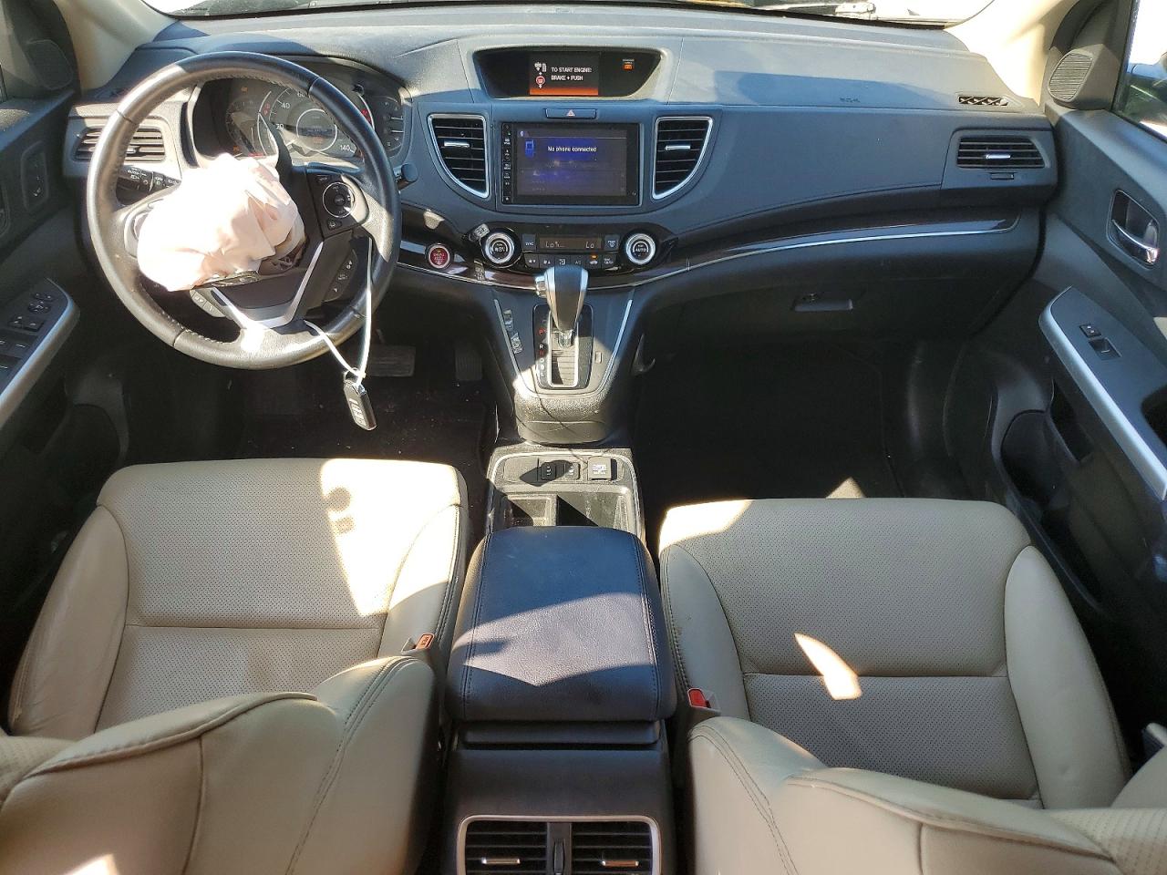 2016 Honda Cr-v Touring White vin: 5J6RM4H98GL118774