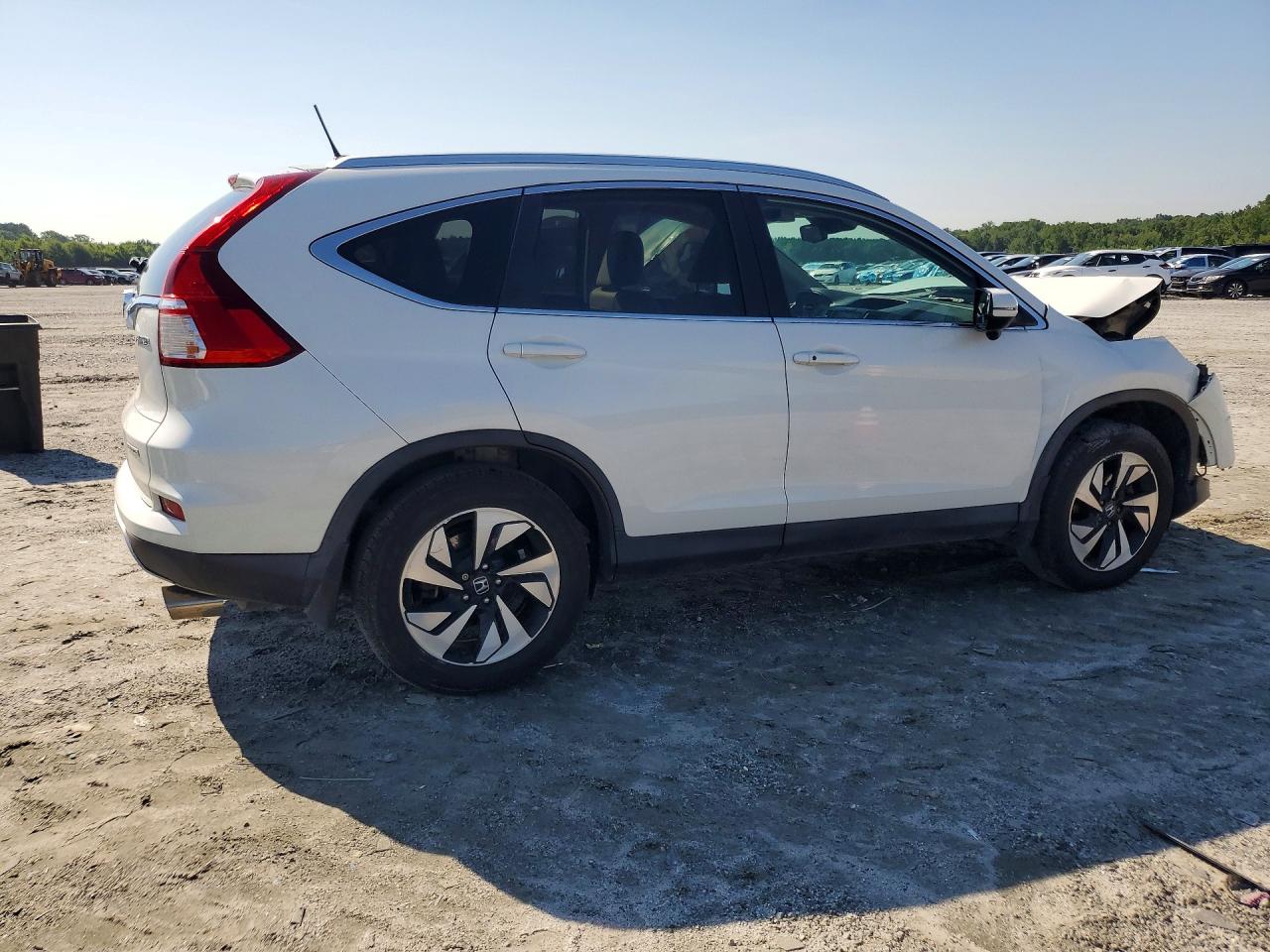 2016 Honda Cr-v Touring White vin: 5J6RM4H98GL118774