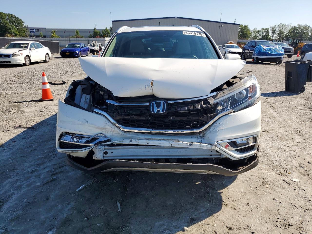 2016 Honda Cr-v Touring White vin: 5J6RM4H98GL118774