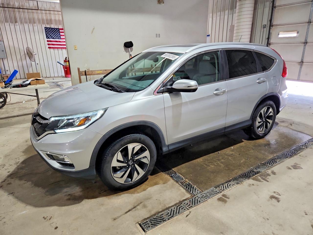 2015 Honda Cr-v Touring Silver vin: 5J6RM4H99FL076226