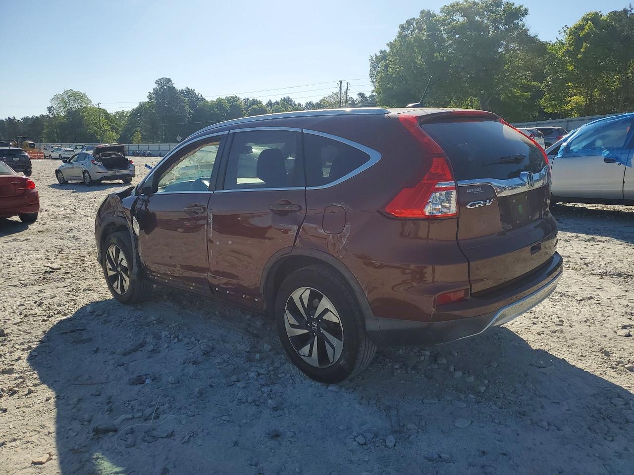2015 Honda Cr-v Touring Maroon vin: 5J6RM4H99FL106566