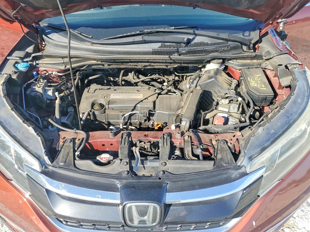 2015 Honda Cr-v Touring Maroon vin: 5J6RM4H99FL106566