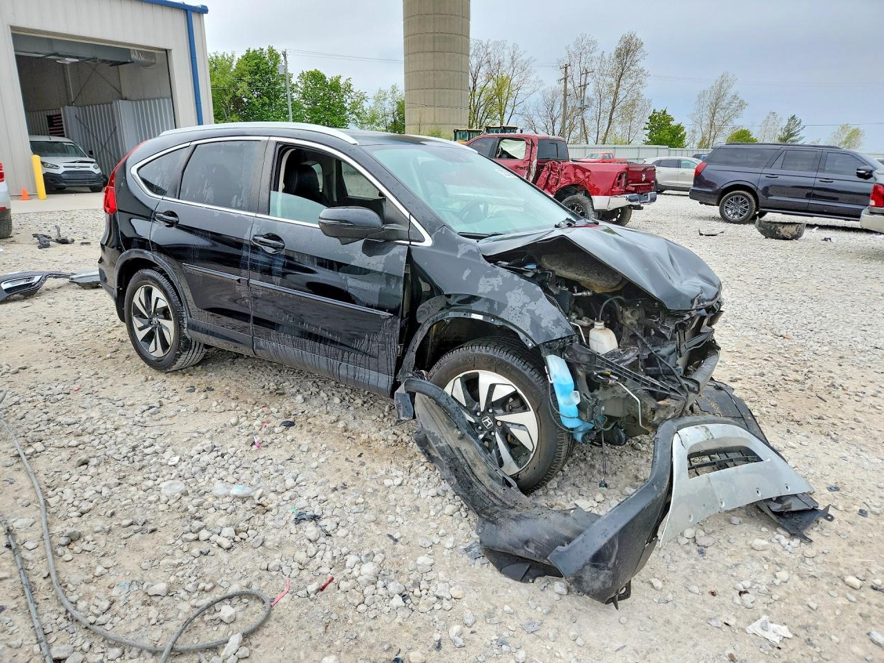 2015 Honda Cr-v Touring Black vin: 5J6RM4H99FL127255