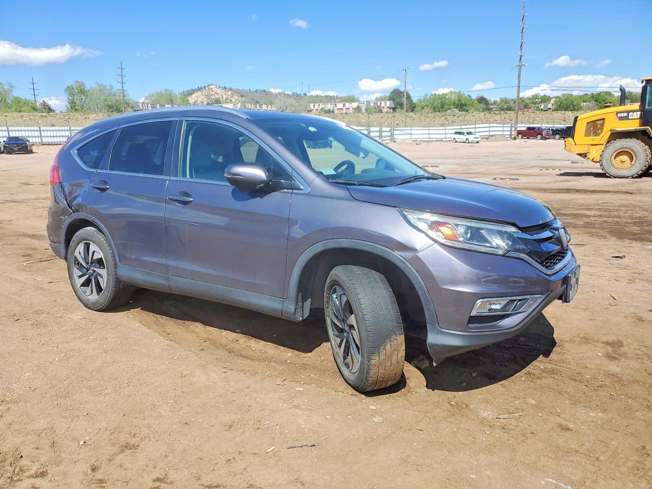 2015 Honda Cr-v Touring Charcoal vin: 5J6RM4H9XFL046815