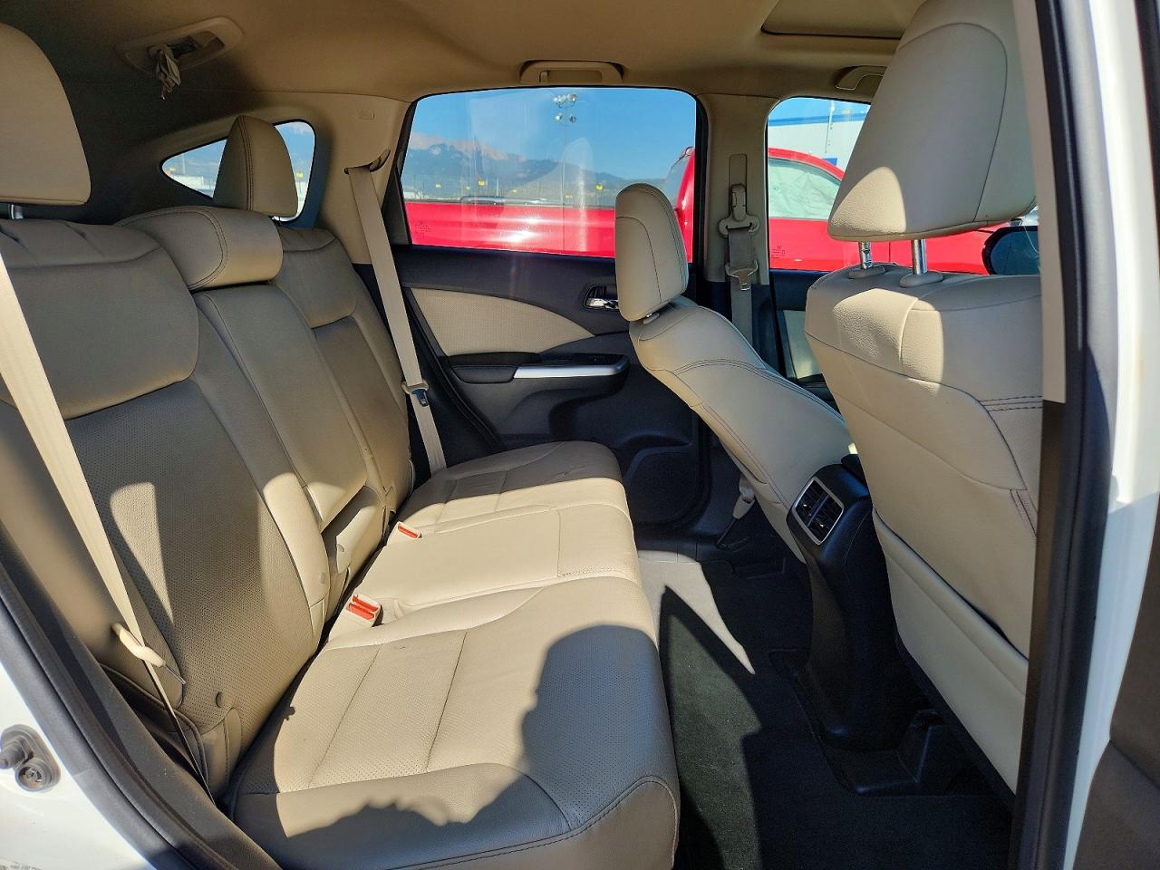 2015 Honda Cr-v Touring White vin: 5J6RM4H9XFL070029