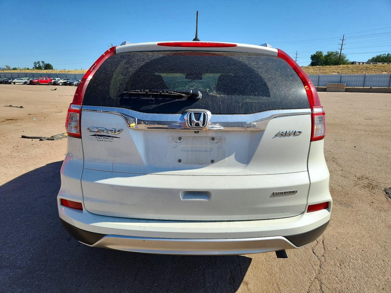 2015 Honda Cr-v Touring White vin: 5J6RM4H9XFL070029