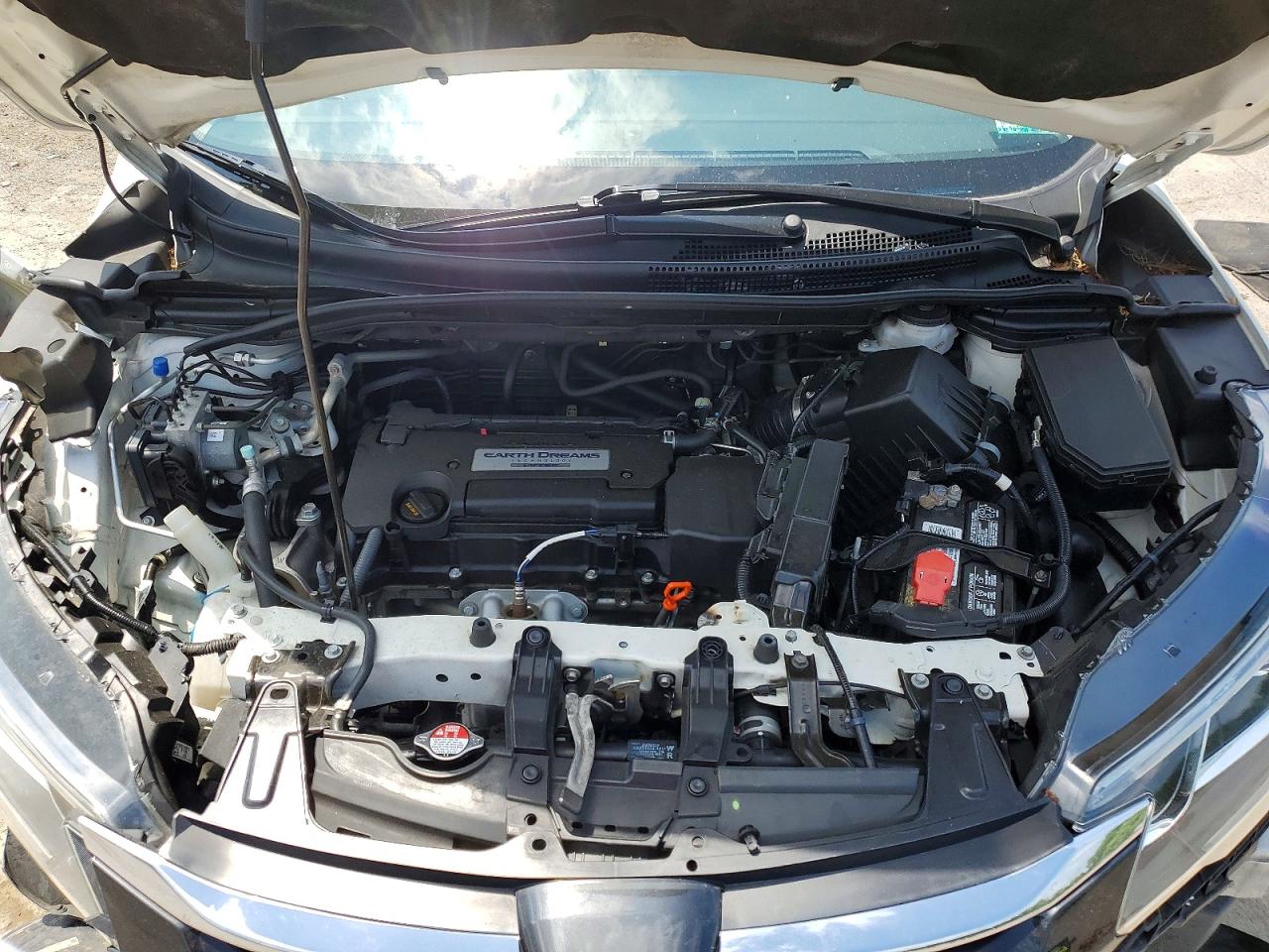 2015 Honda Cr-v Touring White vin: 5J6RM4H9XFL102400