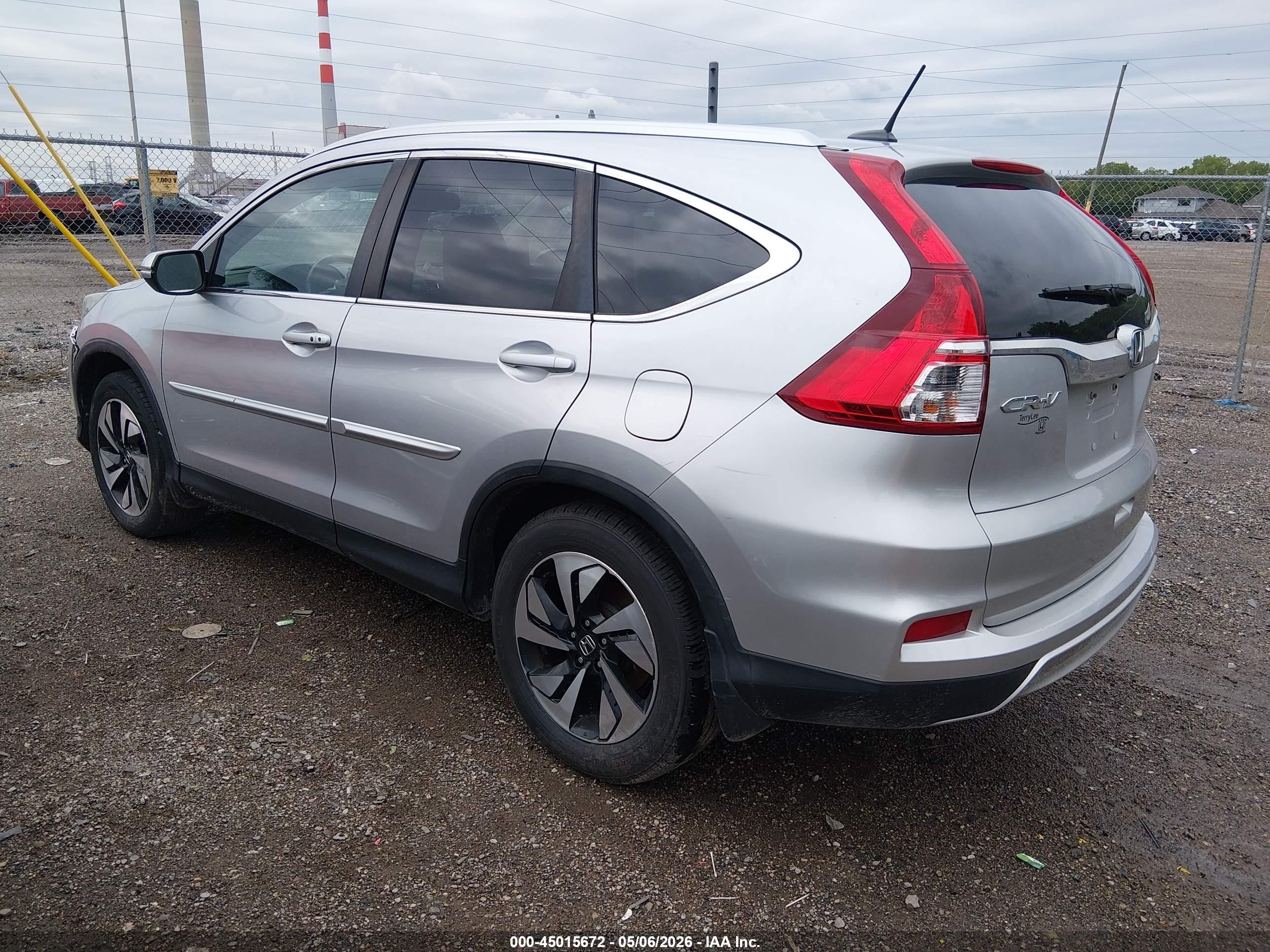 2016 Honda Cr-v Touring Серебряный vin: 5J6RM4H9XGL004405