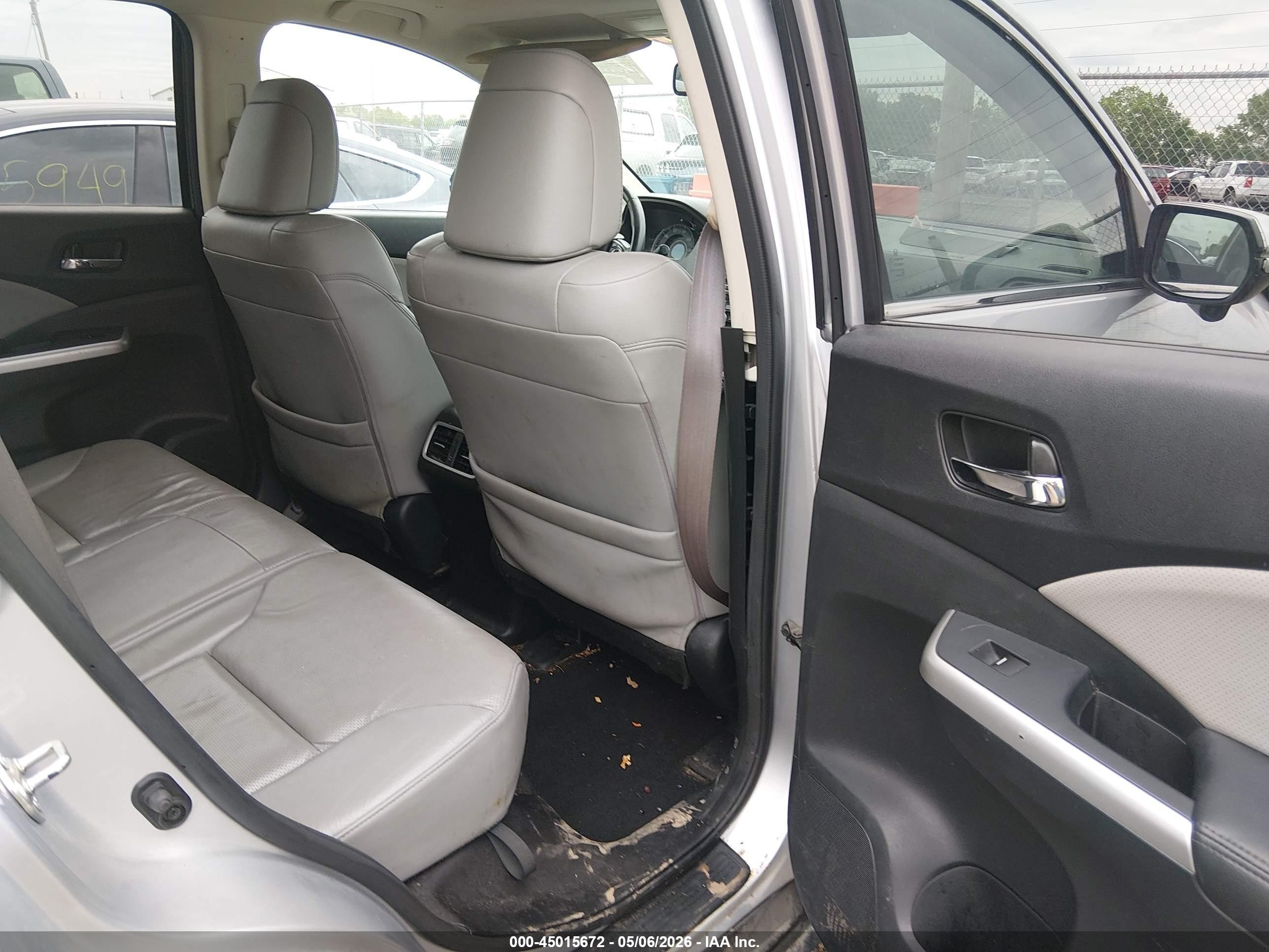 2016 Honda Cr-v Touring Серебряный vin: 5J6RM4H9XGL004405