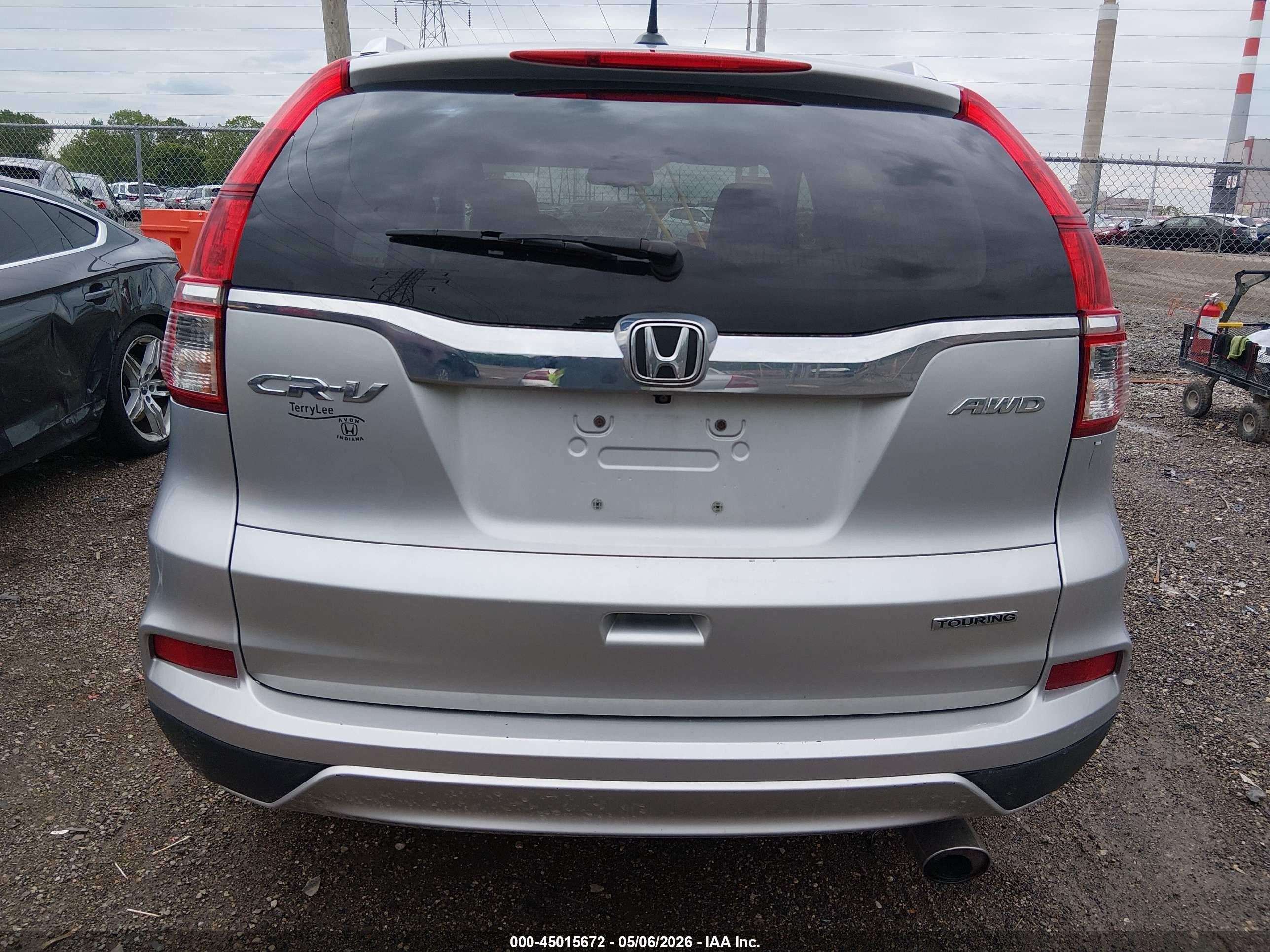 2016 Honda Cr-v Touring Серебряный vin: 5J6RM4H9XGL004405