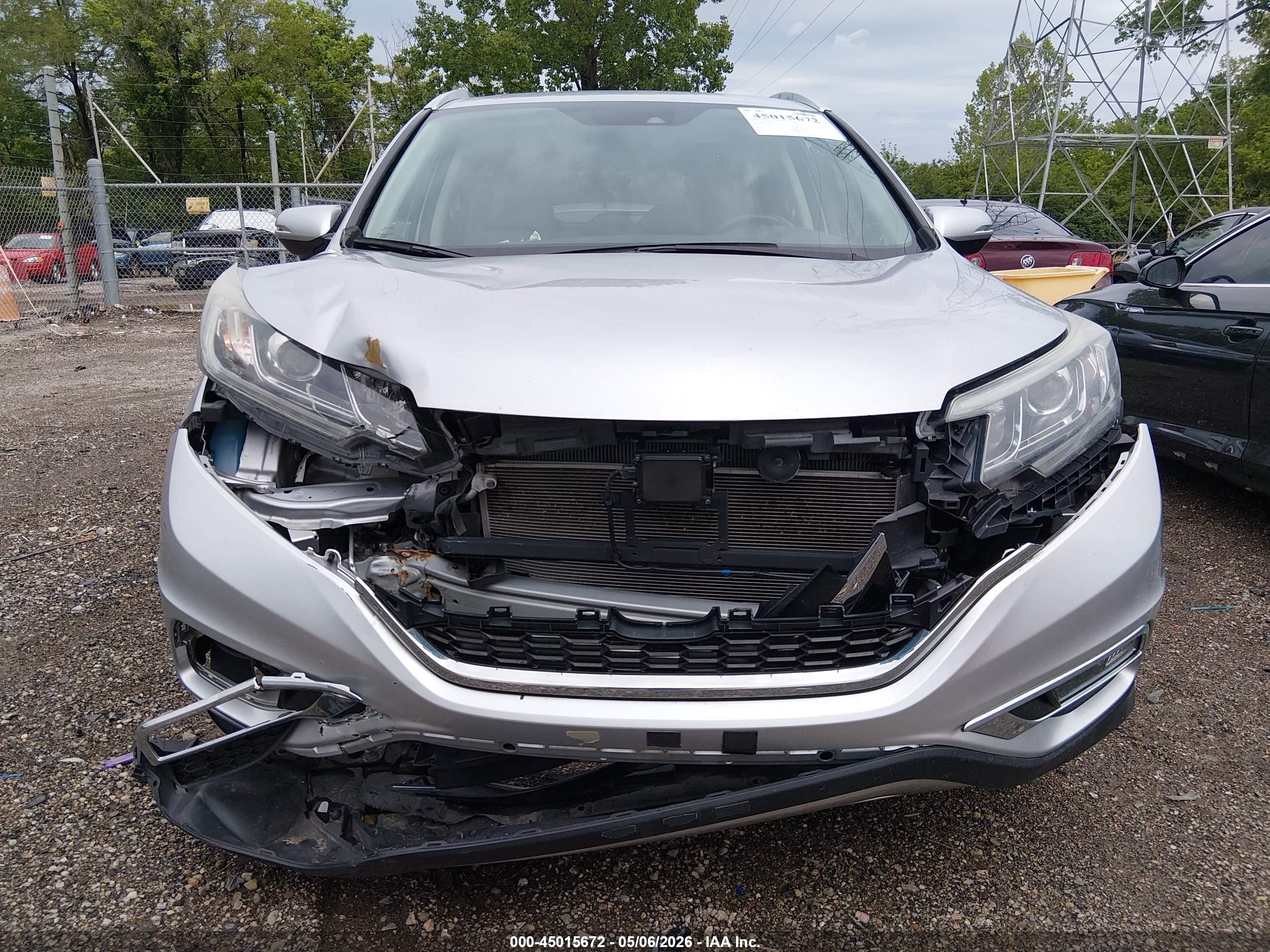 2016 Honda Cr-v Touring Серебряный vin: 5J6RM4H9XGL004405